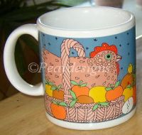 Taylor NG CHICKEN IN A BASKET Coffee Mug Japan